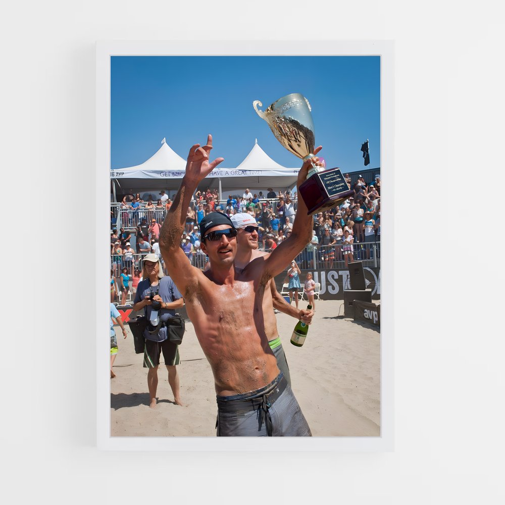 Poster Le Triomphe du Volley – affiche Beach-volley (vue 3)